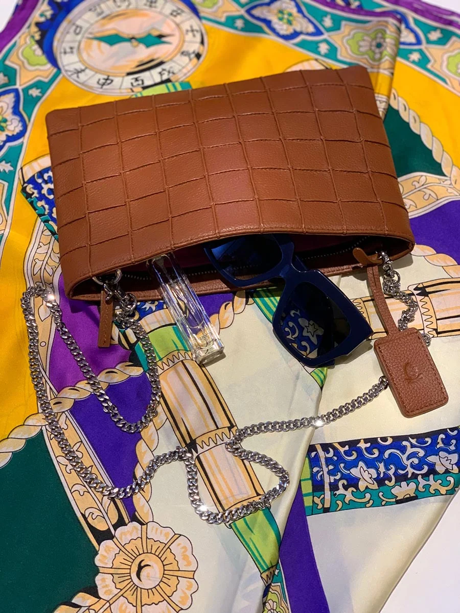 Grace Clutch Cognac - Image 6