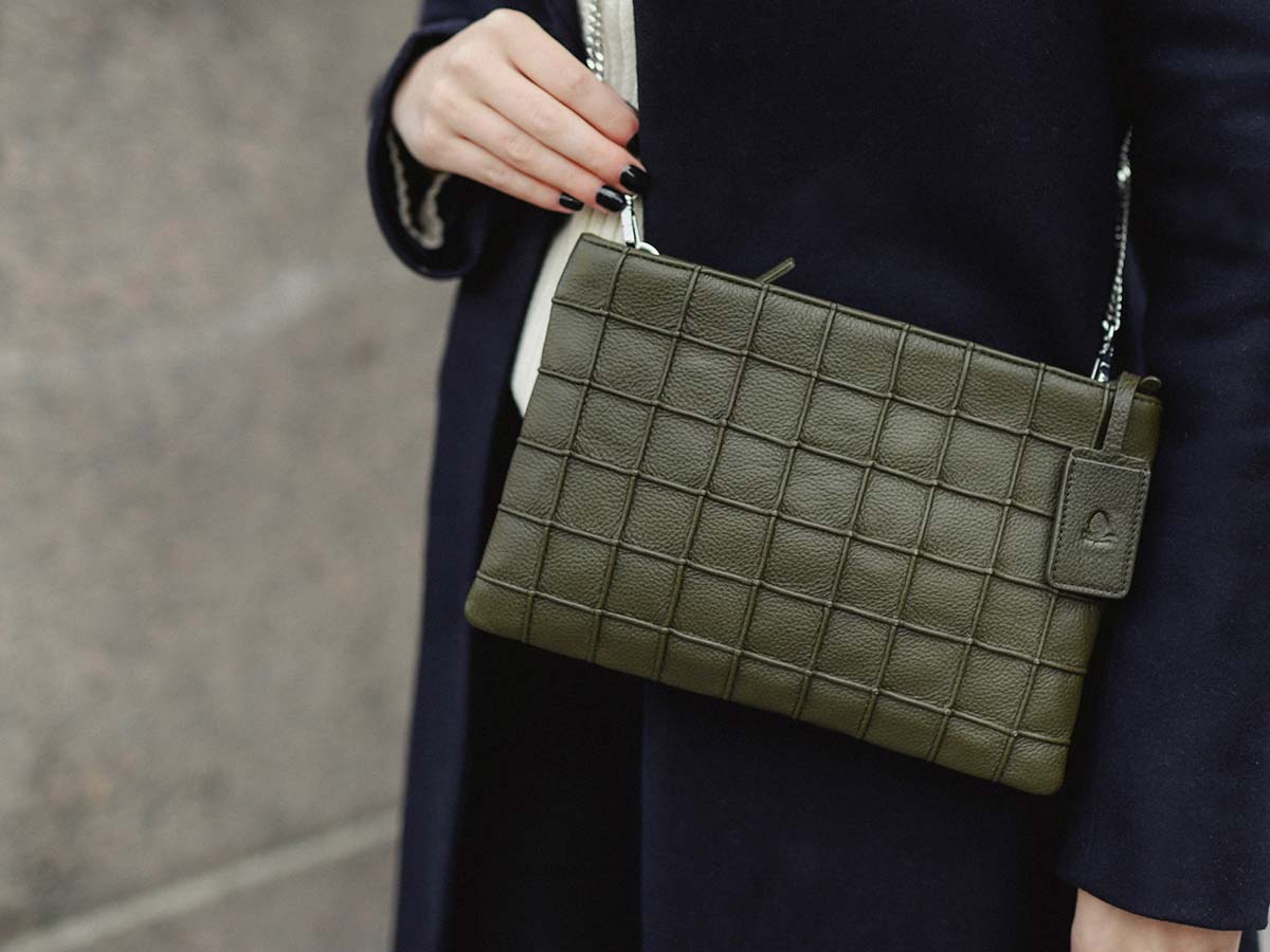 Grace Clutch Olive - Image 7