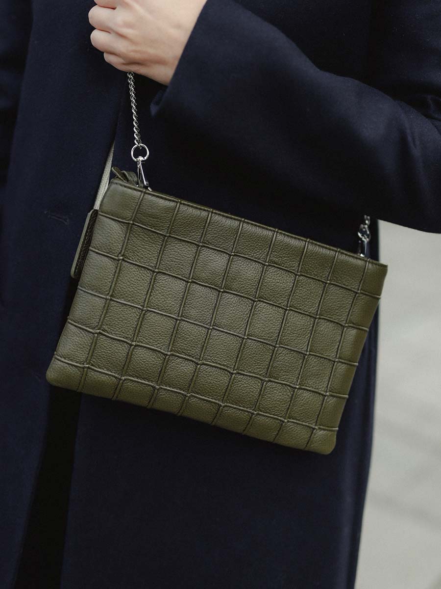 Grace Clutch Olive - Image 8