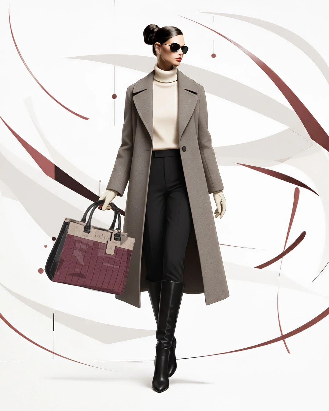 Dignity Tote Multi Saffiano - Image 9