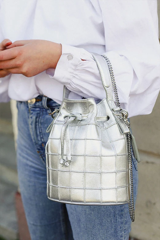 Jet Set Mini Bucket Silver - Image 6