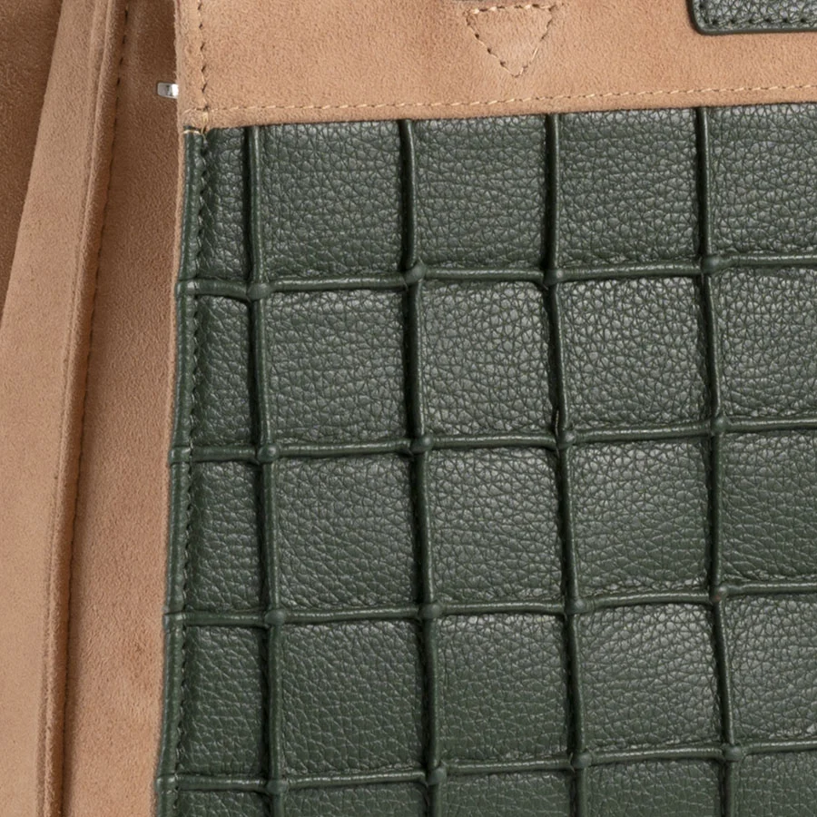 Dignity Mini Tote Multi Suede Green - Image 3
