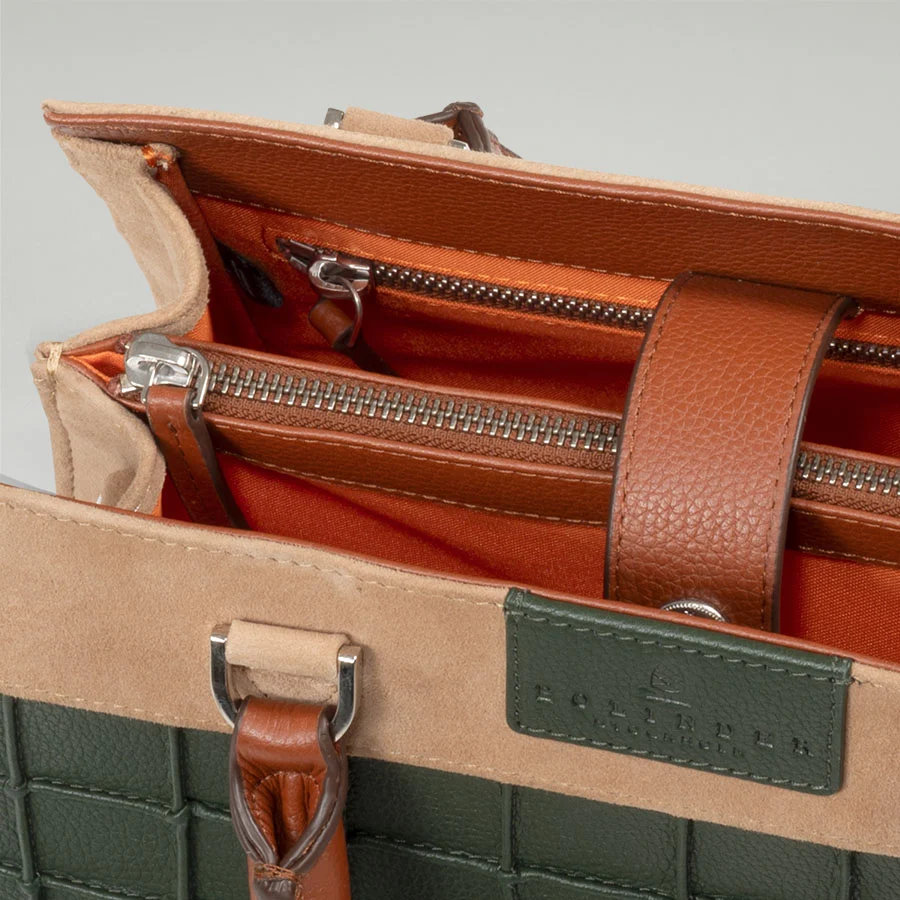 Dignity Mini Tote Multi Suede Green - Image 4