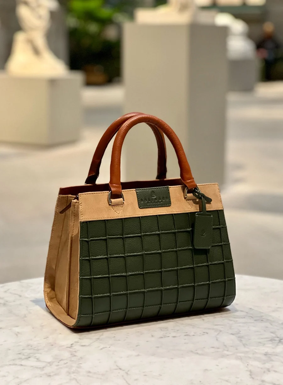 Dignity Mini Tote Multi Suede Green - Image 8