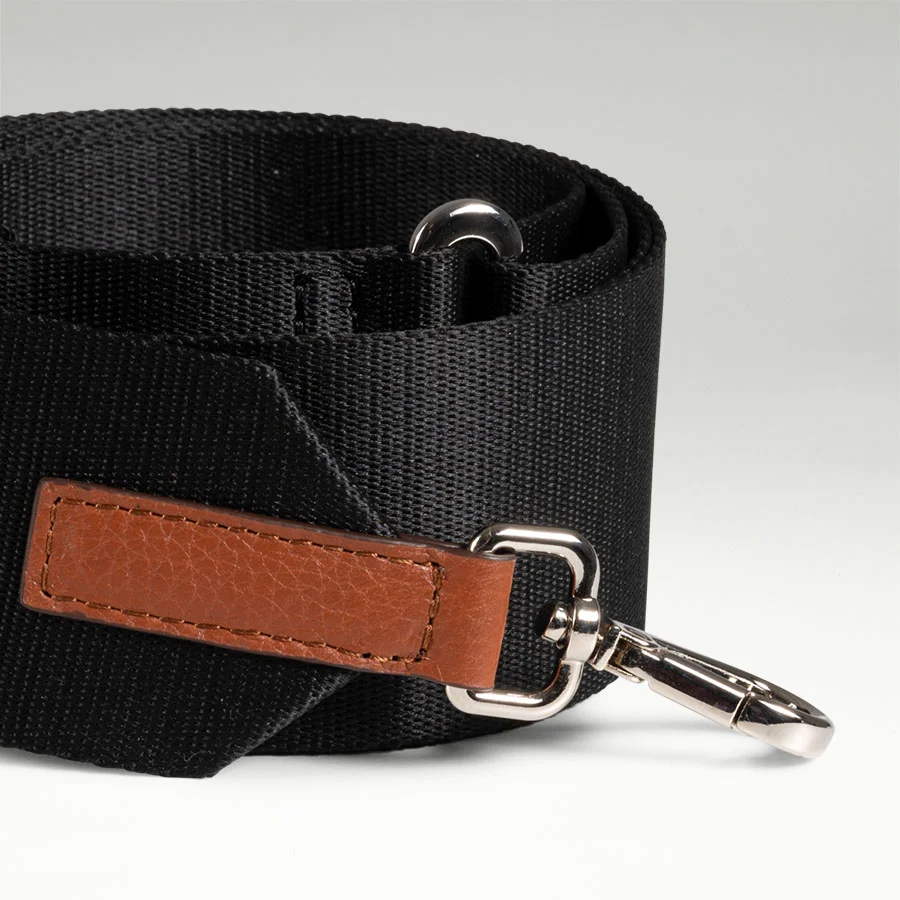 Shoulder Strap Black Cognac - Image 2