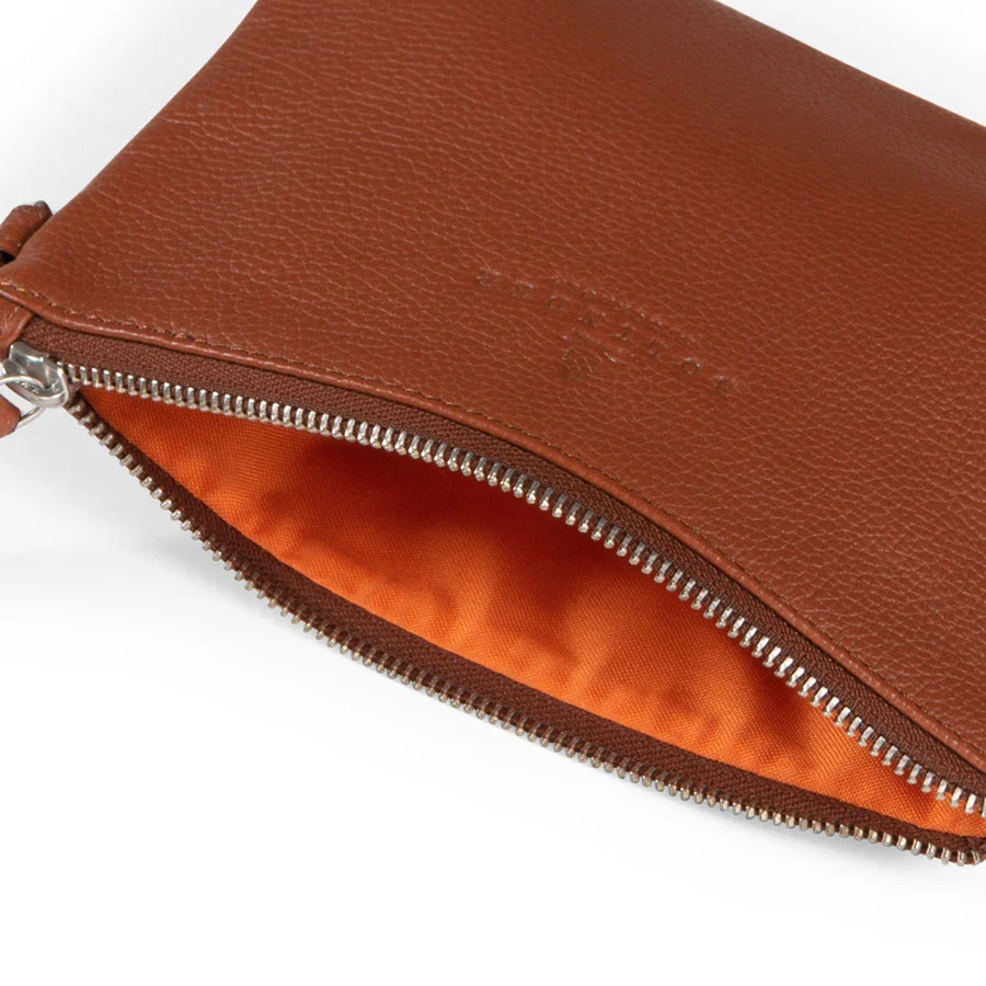 Zipper Pouch Cognac - Image 5